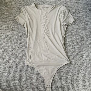 Abercrombie & Fitch Cream Soft Collection Bodysuit